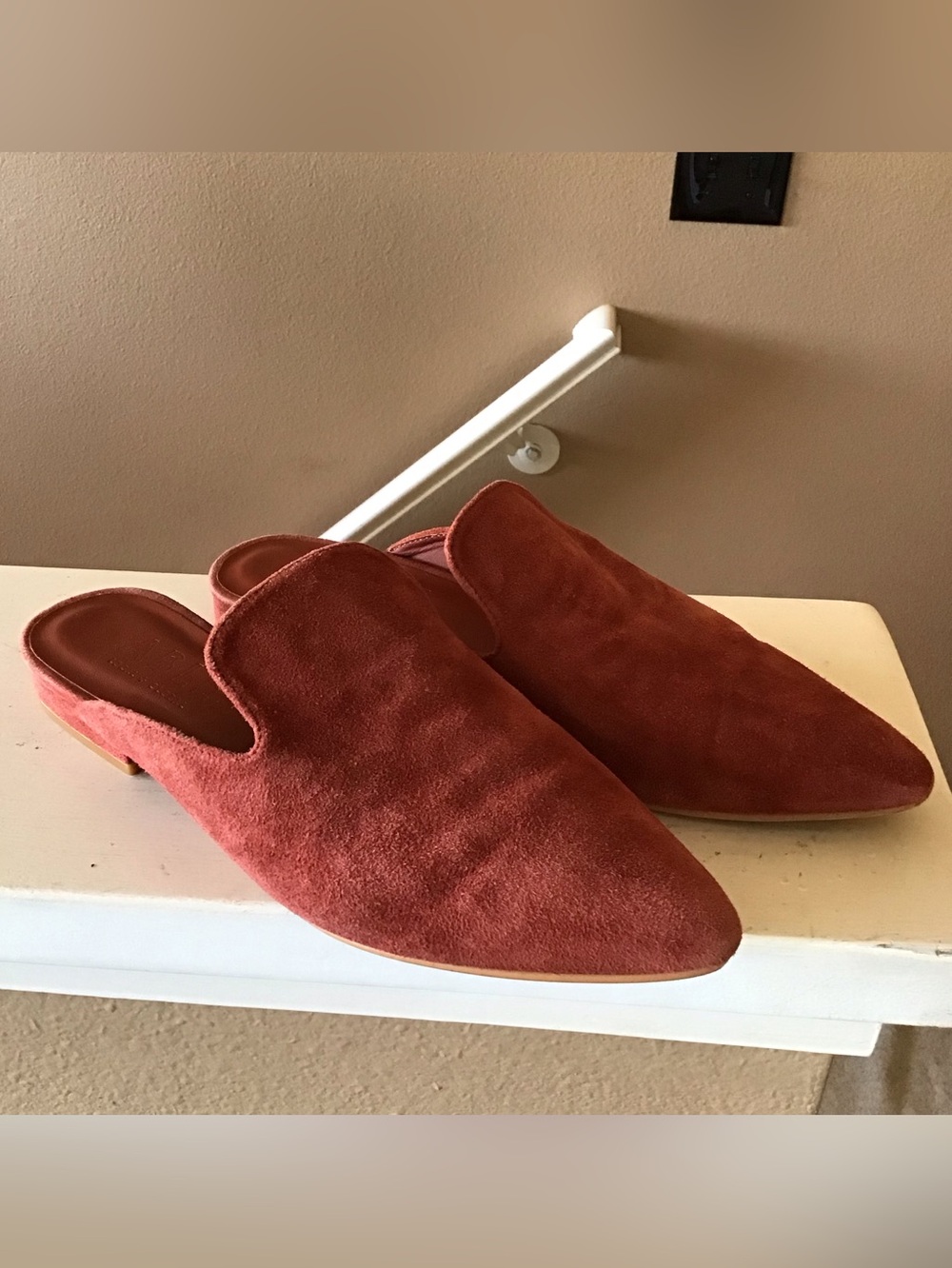 ABLE Local + Global Lizbeth Suede Slip On Mules Size 8